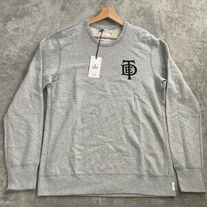 Reigning Champ x Top Dawg Ent Sweatshirt Mens Large Gray Pullover Sweater Cotton